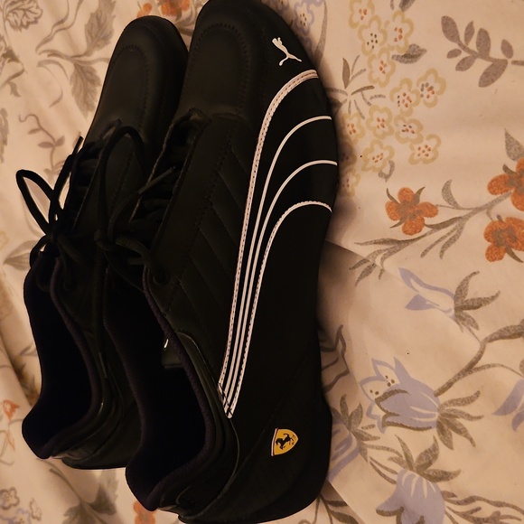 Puma Men's Black FERRARI FUTURE KART CAT SHOES - Picture 2 of 12